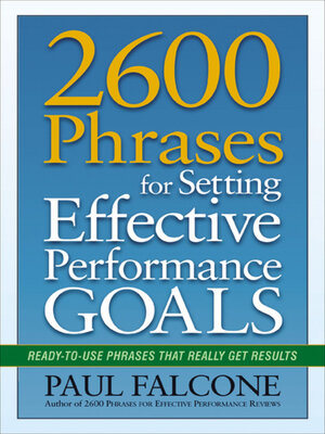 cover image of 2600 Phrases for Setting Effective Performance Goals